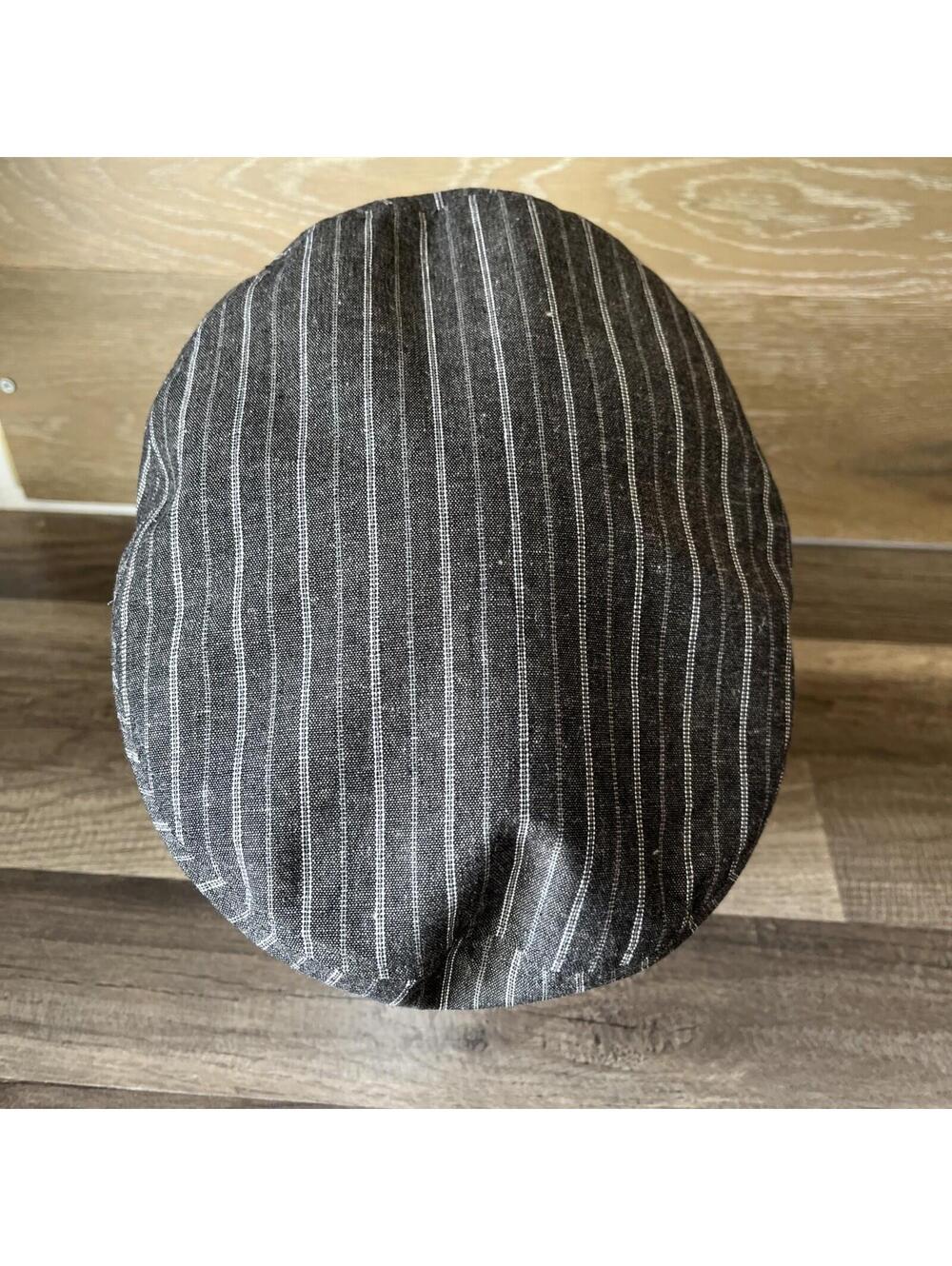 Brixton Hat Fiddler Cap Black Stripe ( 7.25) Men Classic Hat - Picture 3 of 6